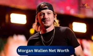 Morgan Wallen performing on stage during a live concert